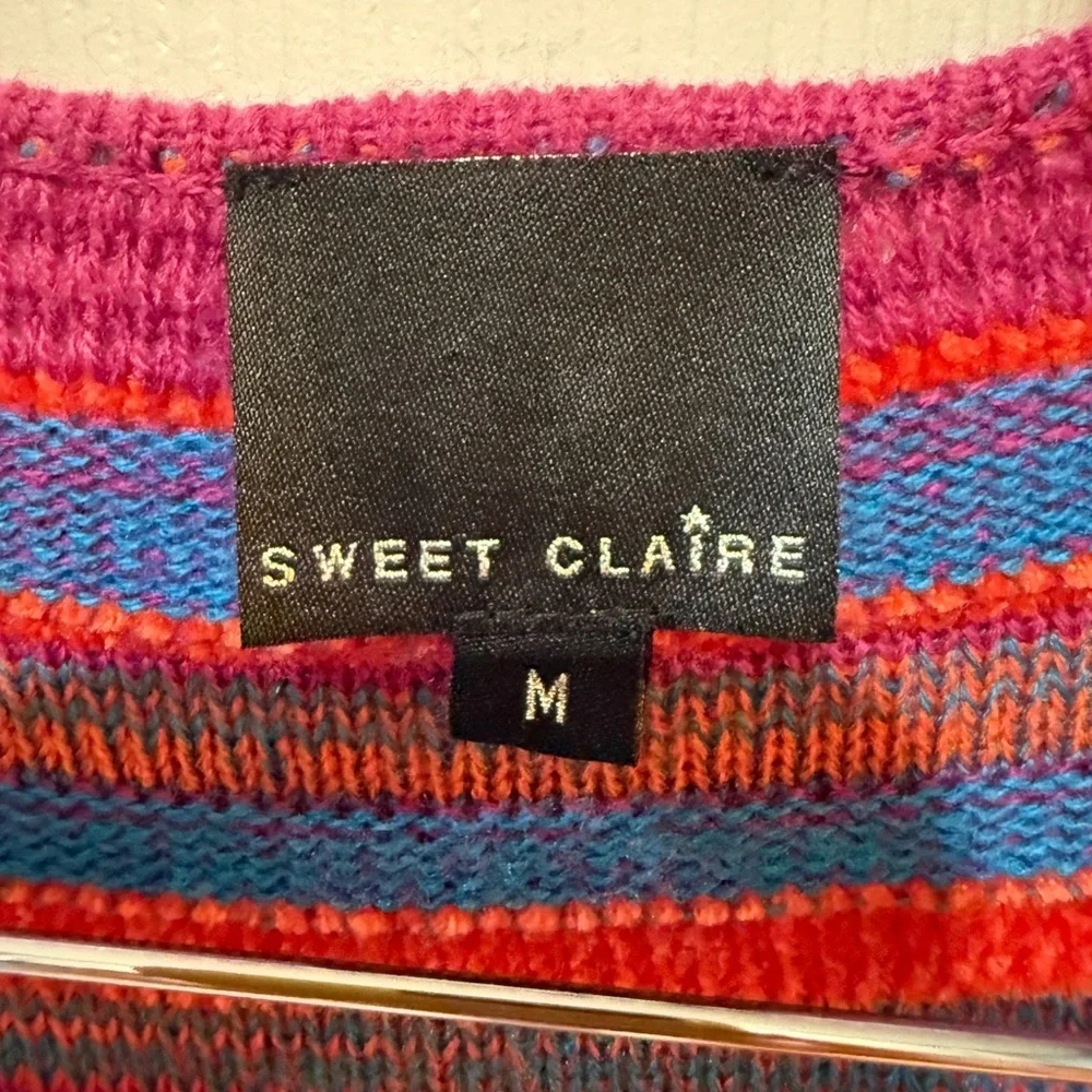 Sweet Claire Multicolor Knit Long Length Duster Cardigan